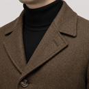 Sobretudo Masculino de Lã Marrom