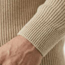 Conjunto Jaqueta Cardigan de Tricot com Zíper + Calça de Alfaiataria Preta
