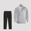 Conjunto Jaqueta Cacharrel + Calça de Alfaiataria