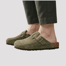 Sandália Clog Maculina Verde Musgo