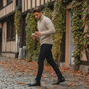 Bota Chelsea Masculina Preta com Salto