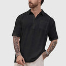 Camisa Henley Masculina com Bolso