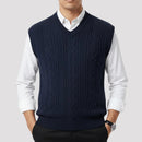 Colete Masculino de Tricot em Lã