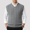 Colete Masculino de Tricot em Lã