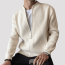 Jaqueta Cardigan de Tricot com Zíper