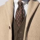 Cardigan Masculino Tricot Flanelado