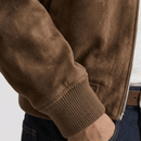 Jaqueta de Camurça Masculina com Ziper