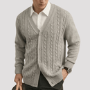 Suéter masculino de Tricot com Botão
