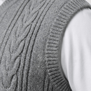 Colete Masculino de Tricot em Lã
