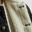 Jaqueta Jeans Masculina Forrada Preta