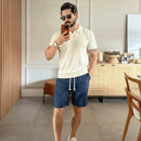 Bermuda de Linho Masculina Lisa