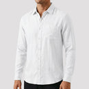 Camisa de Linho Masculina Manga Longa