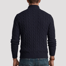 Suéter Quarter Zip Masculino Texturizado