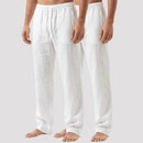 Kit 2 Calças de linho Masculina reta