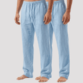 Kit 2 Calças de linho Masculina reta