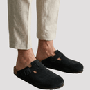 Sandália Clog Maculina de Camurça