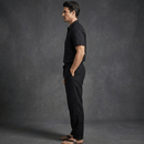 Conjunto Masculino de Linho Preto