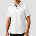 Camisa De Linho Masculina Lisa