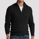 Suéter Quarter Zip Masculino Texturizado