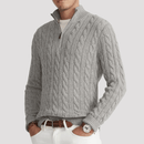 Suéter Quarter Zip Masculino Texturizado