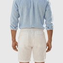 Bermuda de Linho Masculina Reta